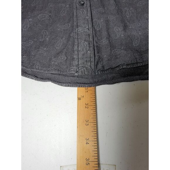 Ralph Lauren Slim Fit Paisley Grey Long Sleeve Men's Shirt - Small - Picture 5 of 8